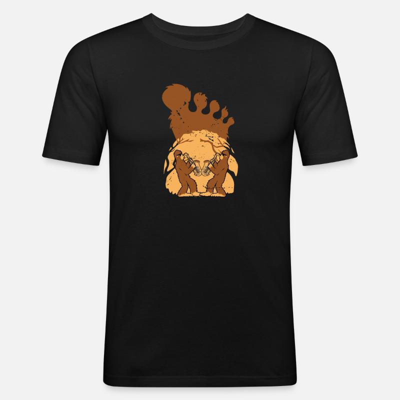 Kryptidengesellschaft Strangeology Kryptozoologie - Männer Slim Fit T-Shirt - Schwarz