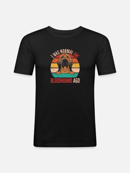 Limier Chien Limier - T-shirt près du corps Homme - noir