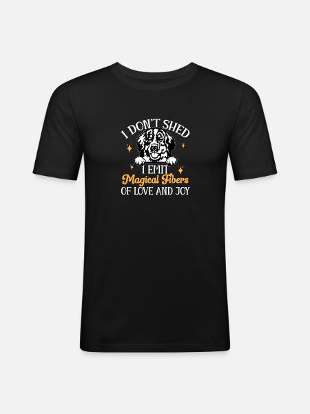 Bouvier bernois - T-shirt près du corps Homme - noir