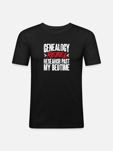 Généalogie Généalogie Généalogiste - T-shirt près du corps Homme - noir