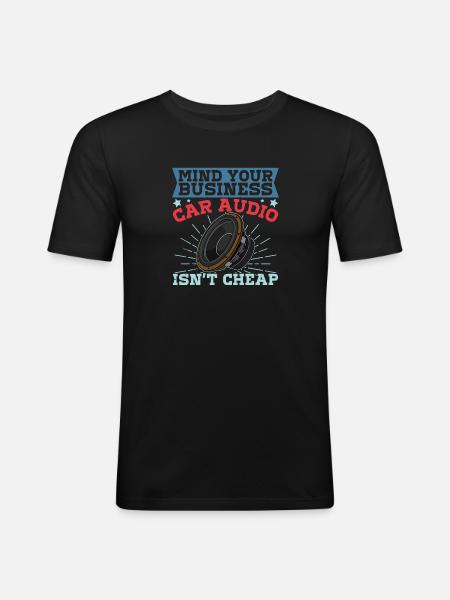 Sound Engineer Subwoofer Analog Sound - Men's Slim Fit T-Shirt - black