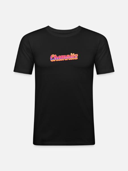 Chemnitzerin Chemnitzer Chemnitz - Men's Slim Fit T-Shirt - black