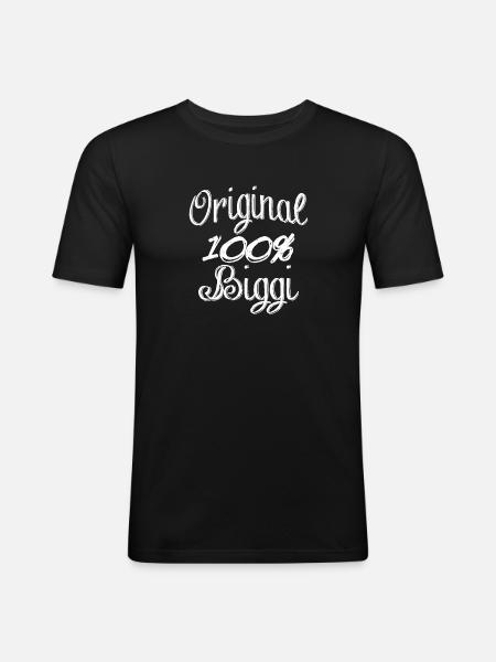 Original 100% Biggi - Men's Slim Fit T-Shirt - black
