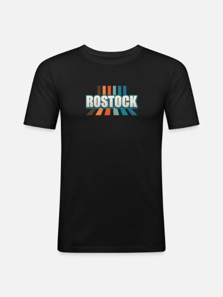 Rostockerin Rostocker Rostock - Men's Slim Fit T-Shirt - black