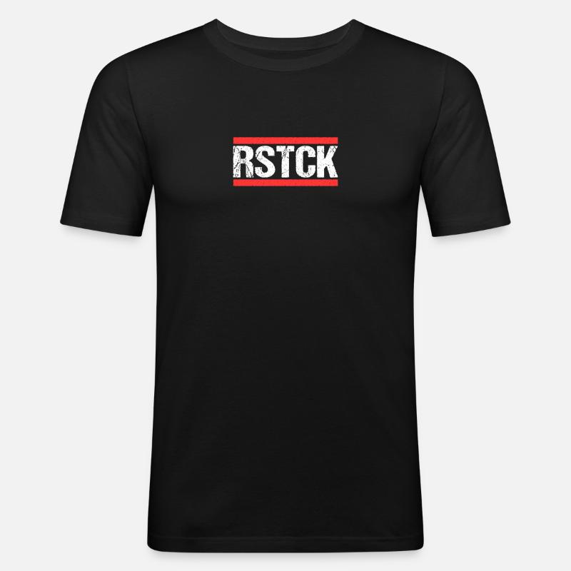 Rostockerin Rostocker Rostock - Männer Slim Fit T-Shirt - Schwarz