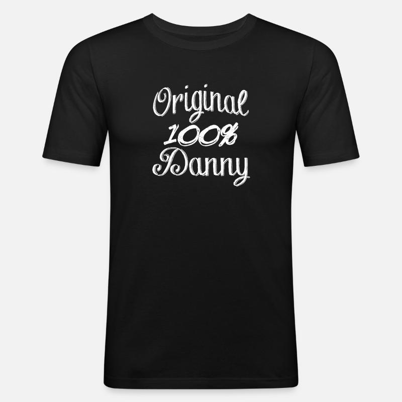 Original 100% Danny - Männer Slim Fit T-Shirt - Schwarz