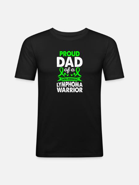 Vater Des - Männer Slim Fit T-Shirt - Schwarz