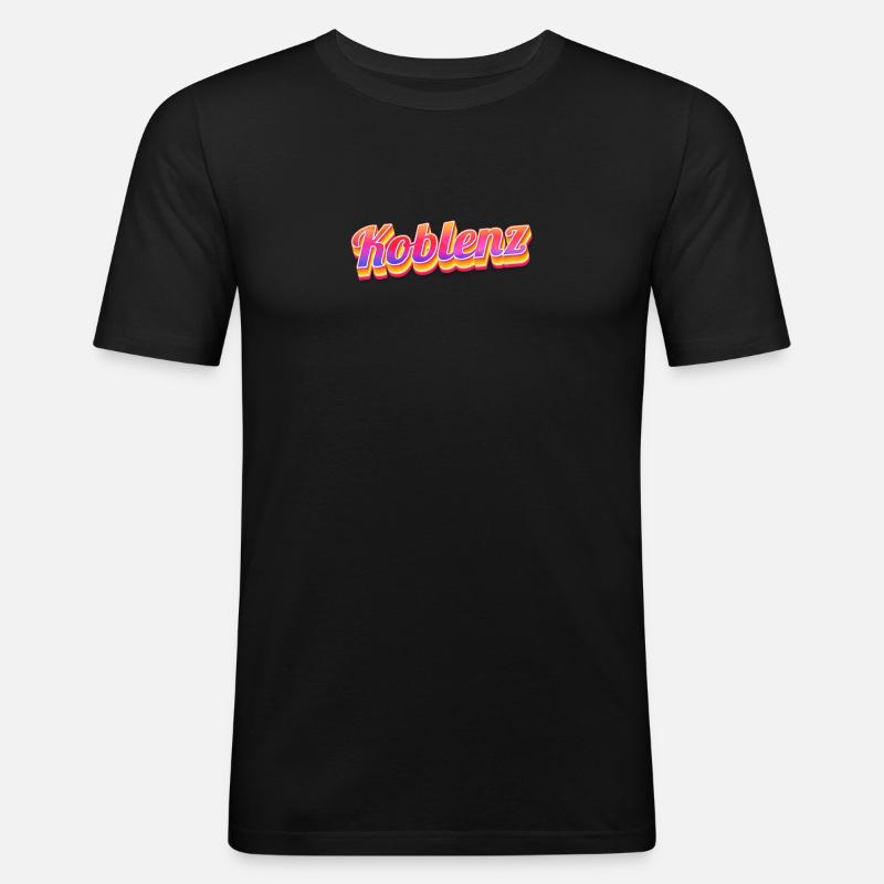 Coblenzerin Coblence Coblence - T-shirt près du corps Homme - noir