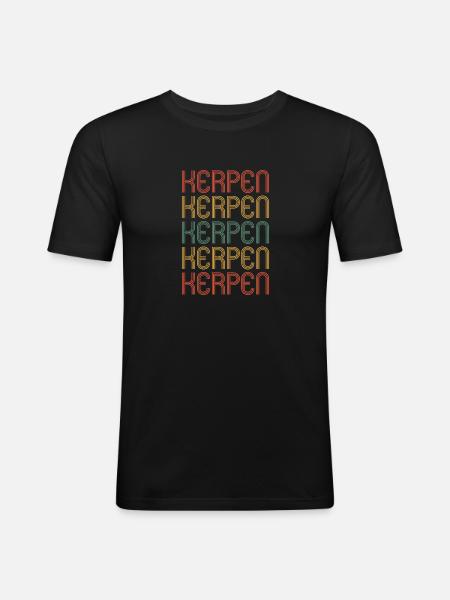 Kerpenerin Kerpener Kerpen - Men's Slim Fit T-Shirt - black