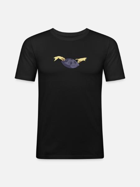 Handpan Player Handpan - Men's Slim Fit T-Shirt - black
