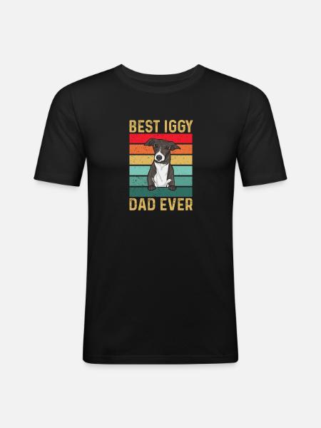Italian Greyhound Greyhound Dogs - Men's Slim Fit T-Shirt - black
