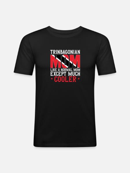 Drapeau de Trinité-et-Tobago - T-shirt près du corps Homme - noir