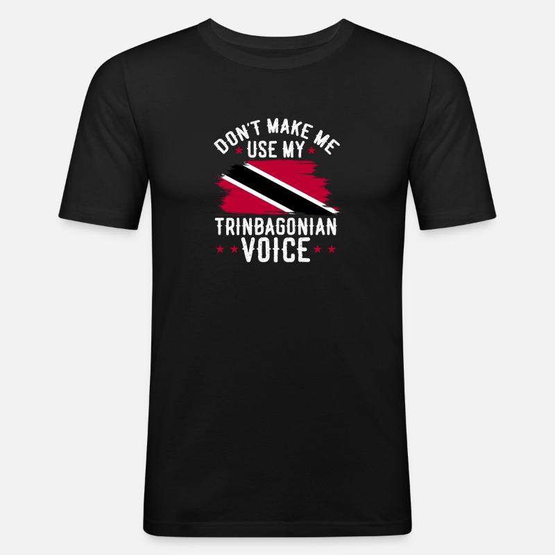 Drapeau de Trinité-et-Tobago - T-shirt près du corps Homme - noir