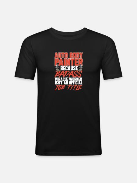 Body Painter Car Painter Painter - Men's Slim Fit T-Shirt - black
