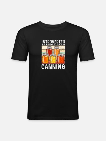 Einmachen Einkochen Lebensmitteln Konservieren - Männer Slim Fit T-Shirt - Schwarz