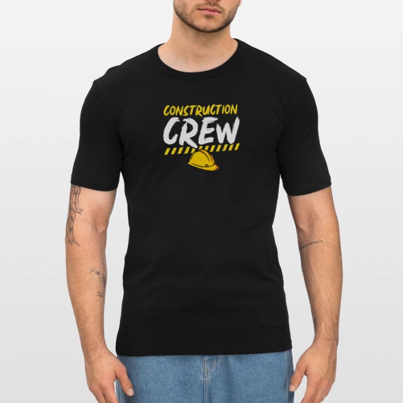 Construction Crew, Construction Site, Builder Men's Slim Fit T-Shirt