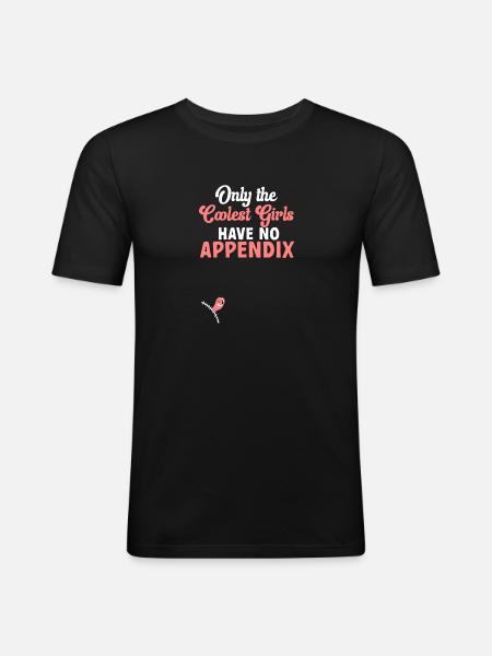 Appendectomy Appendicitis - Men's Slim Fit T-Shirt - black