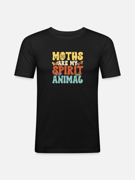 Moths Insect Collector Entomologist - Men's Slim Fit T-Shirt - black