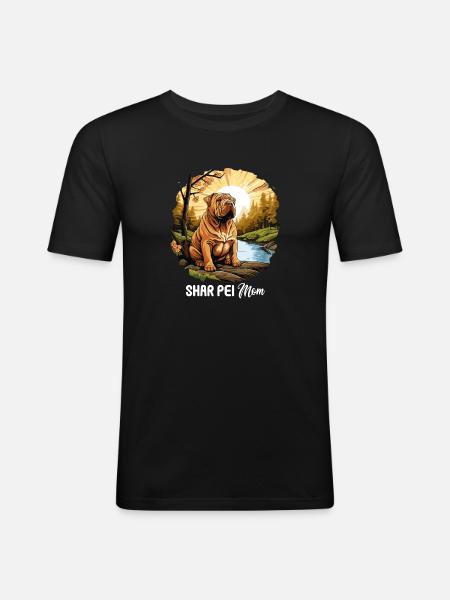 Shar Pei - Men's Slim Fit T-Shirt - black