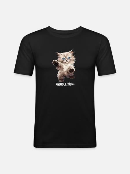 Ragdoll - Men's Slim Fit T-Shirt - black