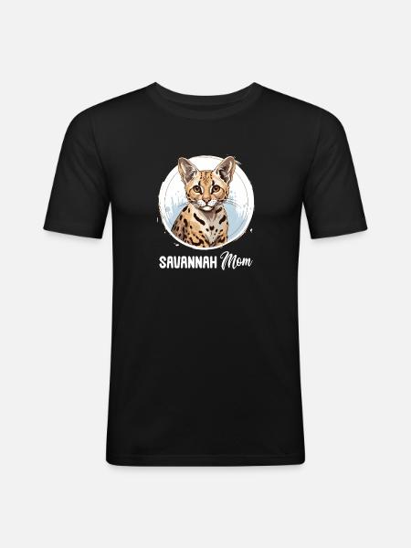 Savane - T-shirt près du corps Homme - noir