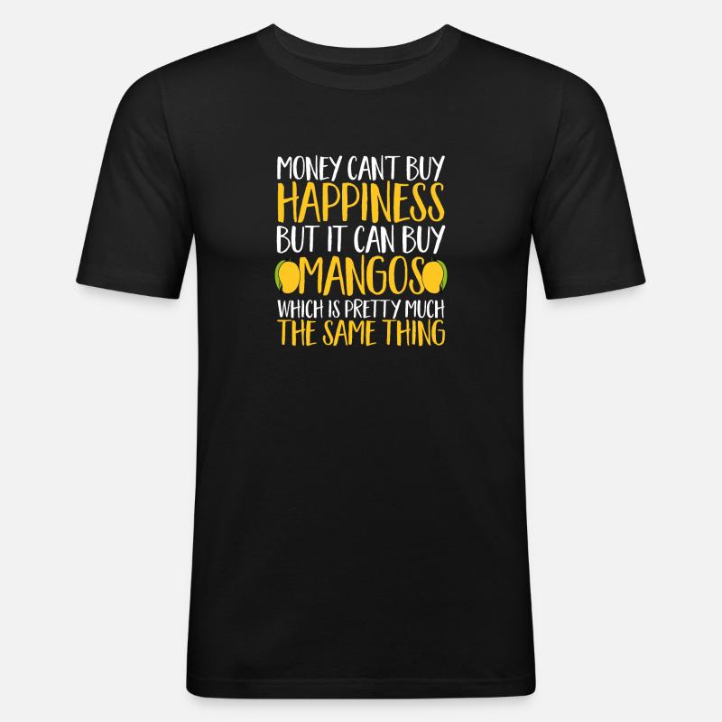 Mango Fruit Mango - Men's Slim Fit T-Shirt - black