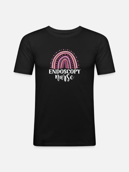 Gastroenterology Endoscopy Colonoscopy - Men's Slim Fit T-Shirt - black