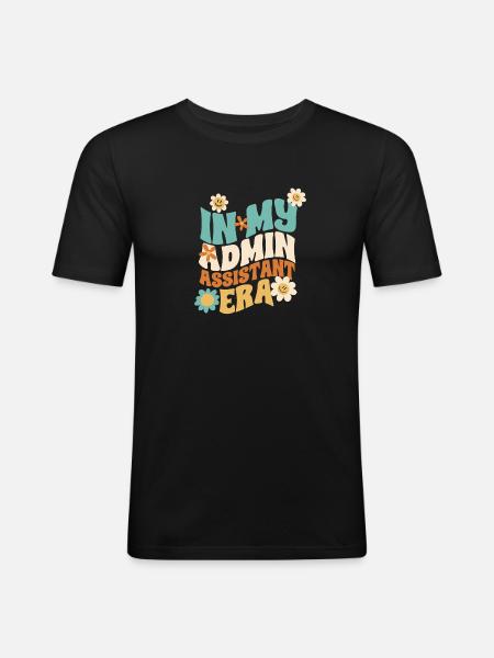 Secretary Administrative Assistant Office Clerk - Men's Slim Fit T-Shirt - black