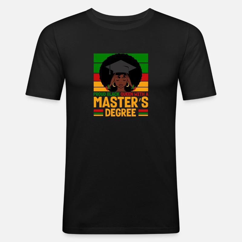 Master's Degree Studies Master's Degree - Men's Slim Fit T-Shirt - black
