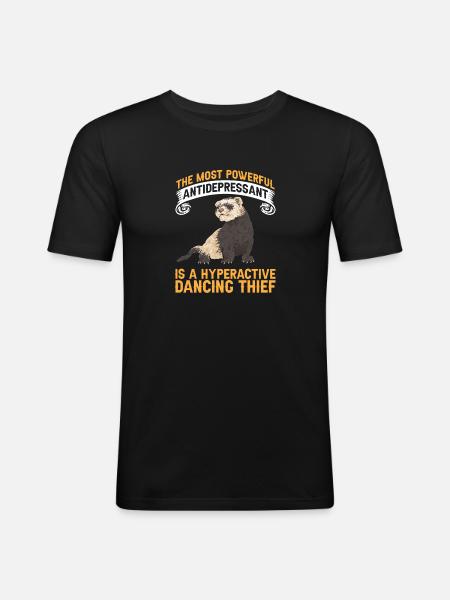 Ferret Owner Ferret - Men's Slim Fit T-Shirt - black