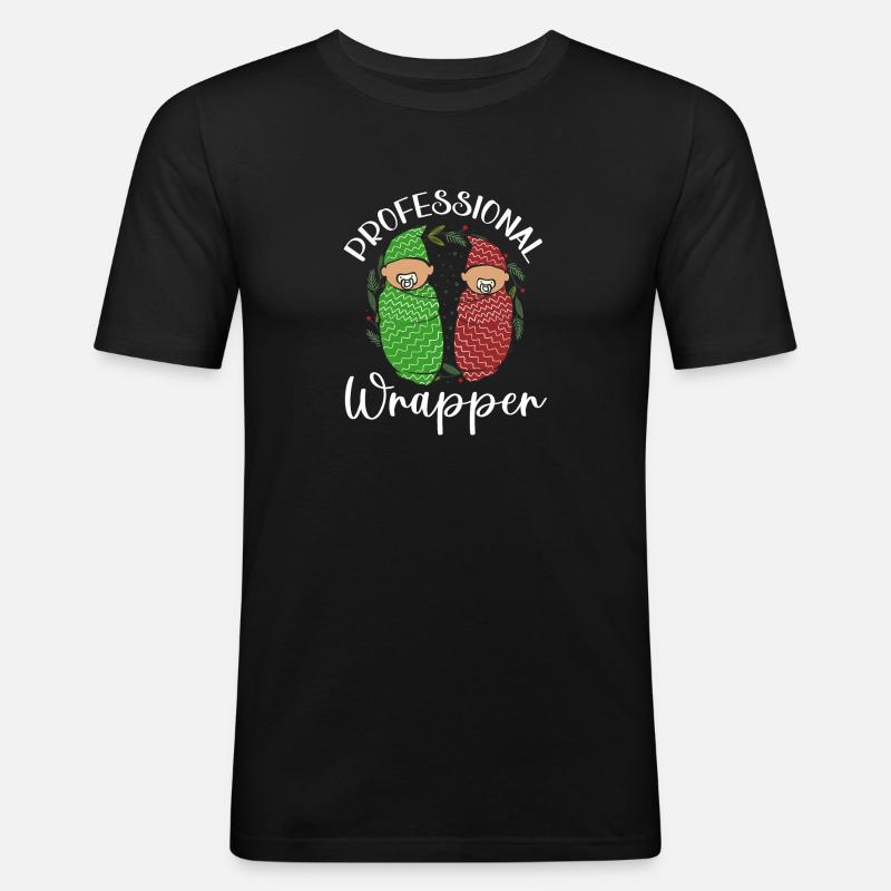 Krankenschwester Baby Entbindungsschwester - Männer Slim Fit T-Shirt - Schwarz
