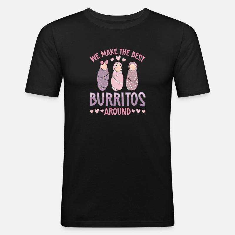 Krankenschwester Baby Entbindungsschwester - Männer Slim Fit T-Shirt - Schwarz