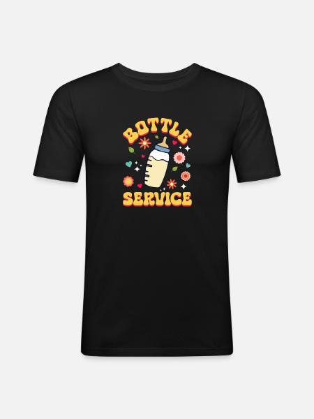 Infirmière Bébé Maternité Infirmière - T-shirt près du corps Homme - noir