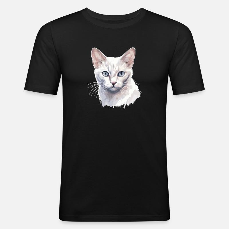 Burmilla Kätzchen Burmilla Katze - Männer Slim Fit T-Shirt - Schwarz