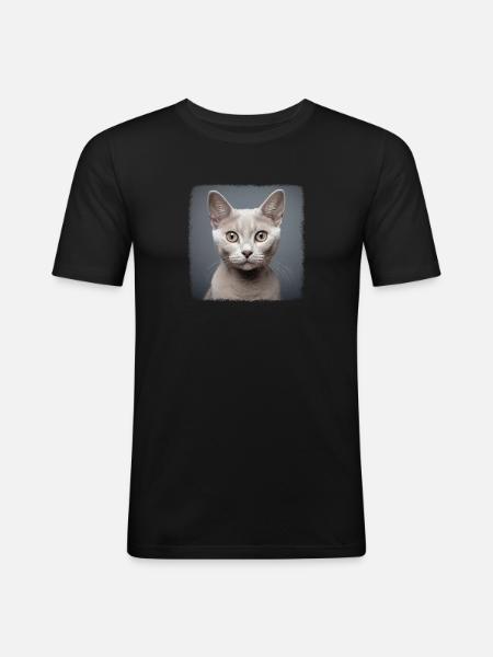 Burmilla Kitten Burmilla Cat - Men's Slim Fit T-Shirt - black