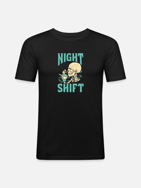 Night Shift Nurse - Men's Slim Fit T-Shirt - black