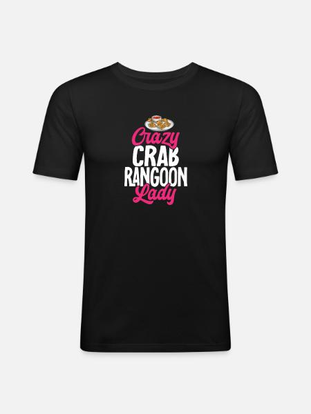 Krabben Rangoon Crab Rangoon - Men's Slim Fit T-Shirt - black