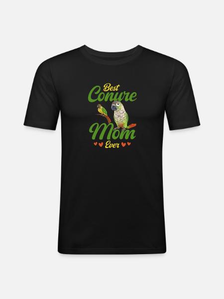 Molina Parakeet Parrot Bird Parakeet - Men's Slim Fit T-Shirt - black