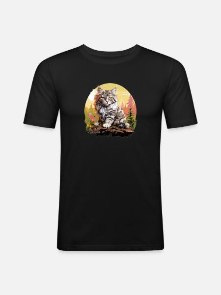 Ragamuffin Kitten Ragamuffin Cat - Men's Slim Fit T-Shirt - black