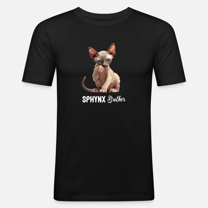 Sphynx Kätzchen Sphynx Katze - Männer Slim Fit T-Shirt - Schwarz