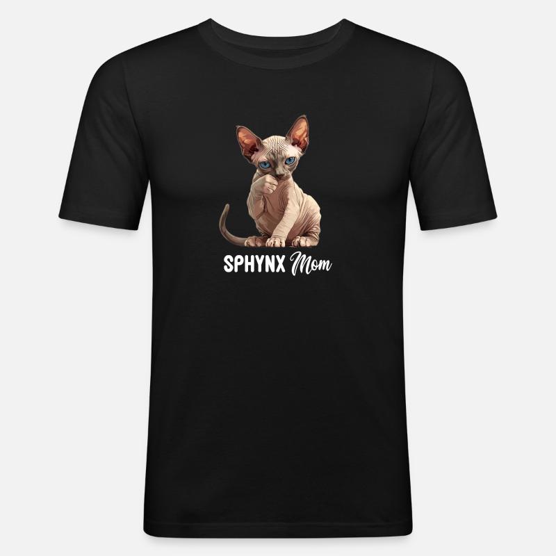 Sphynx Kätzchen Sphynx Katze - Männer Slim Fit T-Shirt - Schwarz