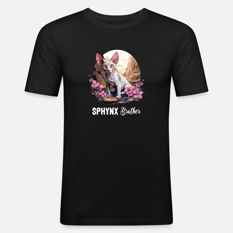 Sphynx Kätzchen Sphynx Katze - Männer Slim Fit T-Shirt - Schwarz