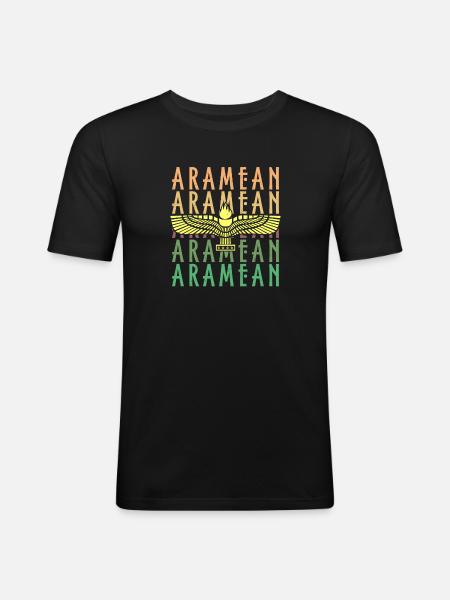 Aramäer aramäische Geschichte Naher Osten - Männer Slim Fit T-Shirt - Schwarz