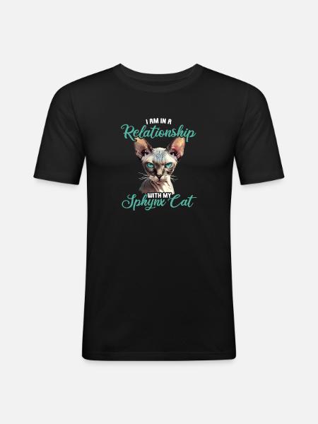 Sphynx Kitten Sphynx Cat - Men's Slim Fit T-Shirt - black