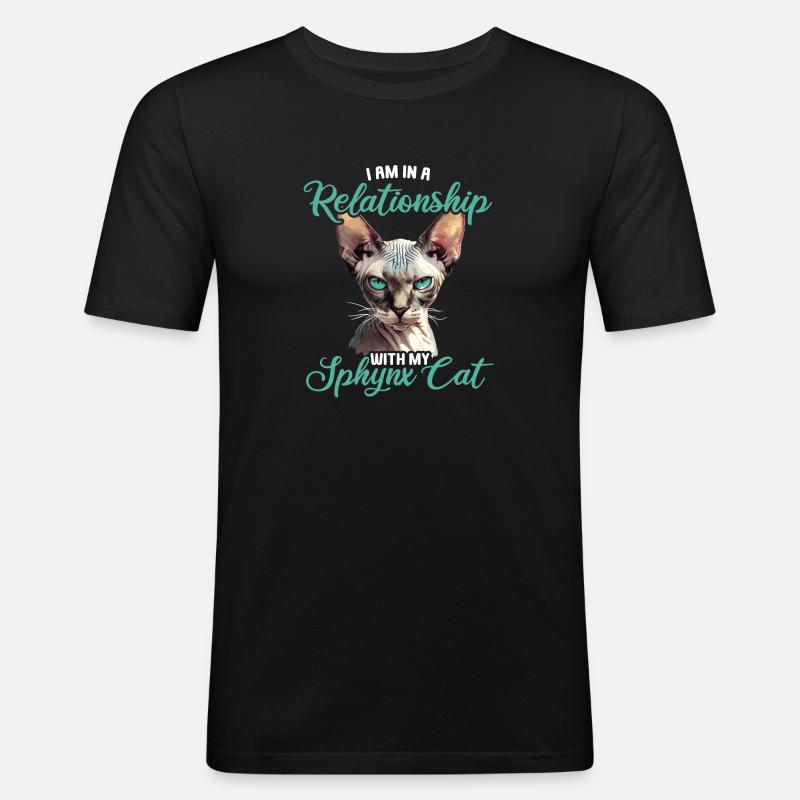 Sphynx Kätzchen Sphynx Katze - Männer Slim Fit T-Shirt - Schwarz