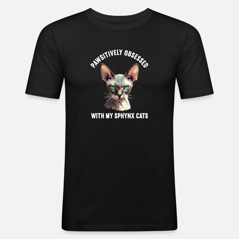 Sphynx Kitten Sphynx Cat - Men's Slim Fit T-Shirt - black