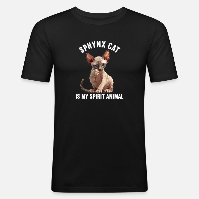 Sphynx Kätzchen Sphynx Katze - Männer Slim Fit T-Shirt - Schwarz
