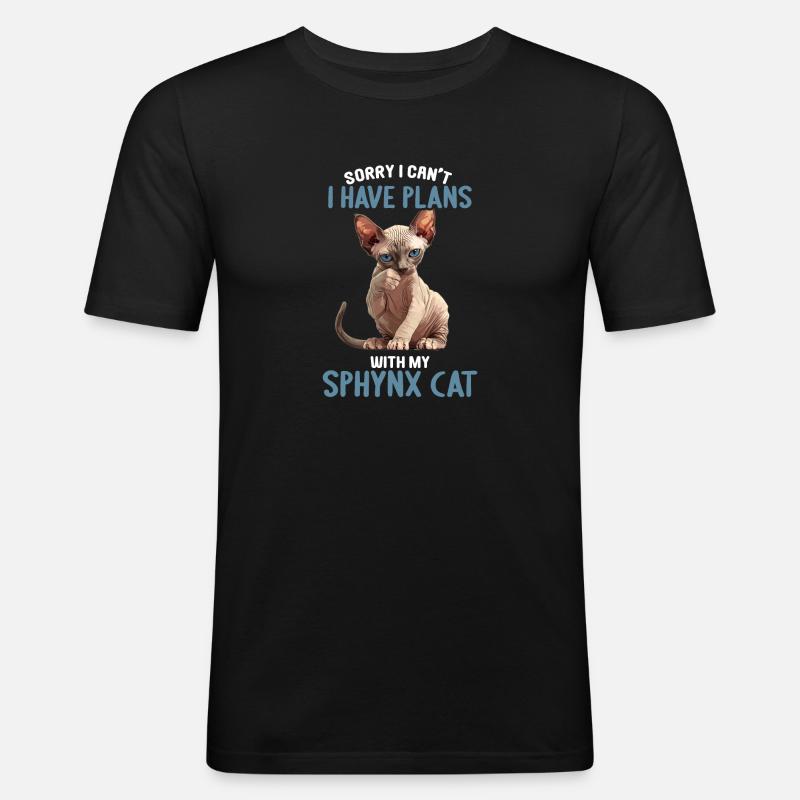 Sphynx Kätzchen Sphynx Katze - Männer Slim Fit T-Shirt - Schwarz