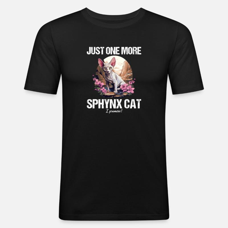 Sphynx Kätzchen Sphynx Katze - Männer Slim Fit T-Shirt - Schwarz