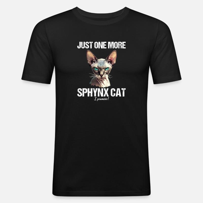 Sphynx Kätzchen Sphynx Katze - Männer Slim Fit T-Shirt - Schwarz